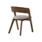 Armen Living Venus and Jackie 5 Piece Walnut and Marble Round Dining Set SETVEDIWA5D - alternate 7